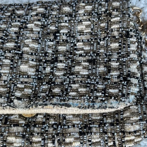 Zara Tweed Chain Shoulder Bag - Picture 6 of 7